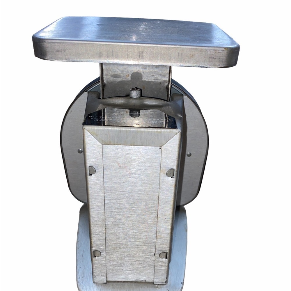 Pelouze mechanical 50 lb stainless steel scale - Picture 2 of 5